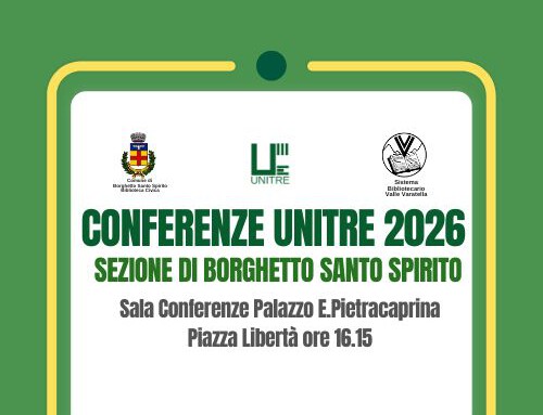 UNITRE Borghetto Santo Spirito – Dott.ssa Simona Baracco presenta “Mattone o mercato? Come difendere il valore del denaro? Strategie per preservare il potere d’acquisto nel tempo”. Palazzo E. Pietracaprina – Mercoledì 18 marzo 2026 ore 16.15 -.